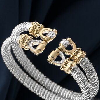 Horsebit mofits infuse VAHAN Jewelrys new Equestrian Collection with refined style. Crafted in K go