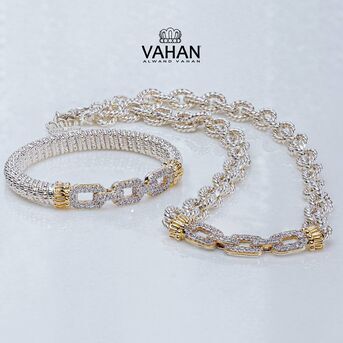 A stylish symbol of connection. Our President  Designer gvahan created these jewelry pieces for the