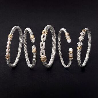 Pearls and diamonds Two timeless classics, one stunning bracelet stack. VahanJewelry FineJewelry Pe